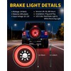 CAFOPAR Spare Tire Brake Reverse Light for 2018-2026 Jeep Wrangler