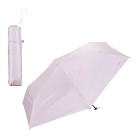 【2025】Wpc. Sun Umbrella, Lightweight Plain Slim, Lavender ≪100% Blackout Rate/100% UV Protection Rate/UPF 50+/Heat Shielding/For Sunny and Rainy Weather≫ Folding Umbrella, 23.6 inches (60 cm) Main Rib