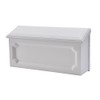 Gibraltar Mailboxes Windsor Small Capacity Rust-Proof Plastic White, Wall-Mount Mailbox,