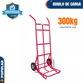 Pretul Diablo Carga 300 Kg Ruedas Sólidas Doble Balero Fiero 44477