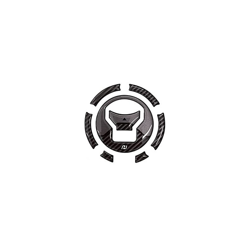 H2C MKNAJ17600ZA GROM JC92 Fuel Lid Pad, Carbon Style, PVC
