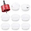 8Pcs Desk Grommet with Hole Saw,60mm Cable Wire Grommet Computer