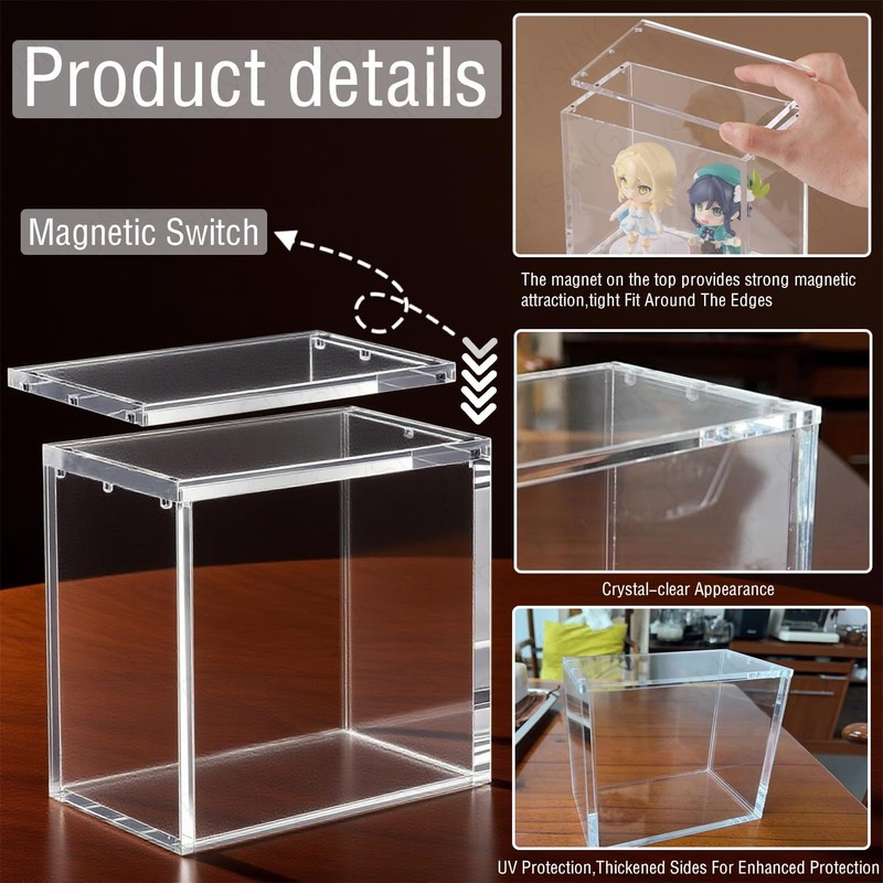Acrylic PKMN Booster Box Case Display Stackable - 12 Strong