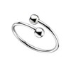 925 Sterling Silver Adjustable Spiral Twist Ring Extra Large (Y)