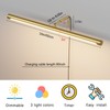 Coinmit 24" Plug in Picture Light 9W Gold Art Light