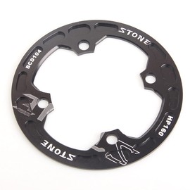 Stone Alloy MTB Bike Bash Chain Guard BCD 104mm 150mm 160mm BCD104 for XC AM FR DH Bicycle Chain Guard 30T - 36T (black, HP150)