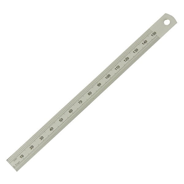 Moore and Wright 150mm (6 inch) Engineers Rule 1mm Thick ER206