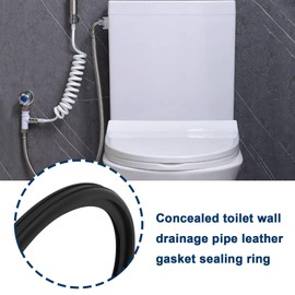 YINETTECH Pack of 2 Flush Pipe Seals Concealed Cistern Drain Pipe Seals Toilet Seal Compatible with Geberit 90mm Flush Pipe 387.282.00.1
