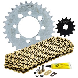 NICHE Drive Sprocket Chain Combo for Kawasaki Z125 Pro KRT Front 14 Rear 30 Tooth 420 X-Ring 124 Links