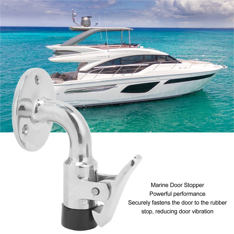 Door Stopper Catch Set Marine Grade 316 Stainless Steel 90°