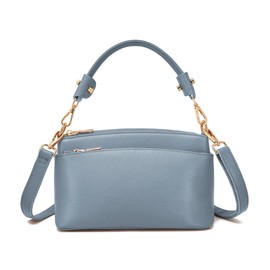 imeetu Women's Shoulder Bag, High Quality Genuine Leather, 3-Way Storage, Handbag, Cross-body Shoulder Bag, High Visibility, Freestanding, Lightweight, Small, Stylish, Large Capacity, Soft, Simple,