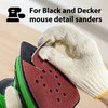 S&F STEAD & FAST Mouse Sander Pads 80 Grit 25