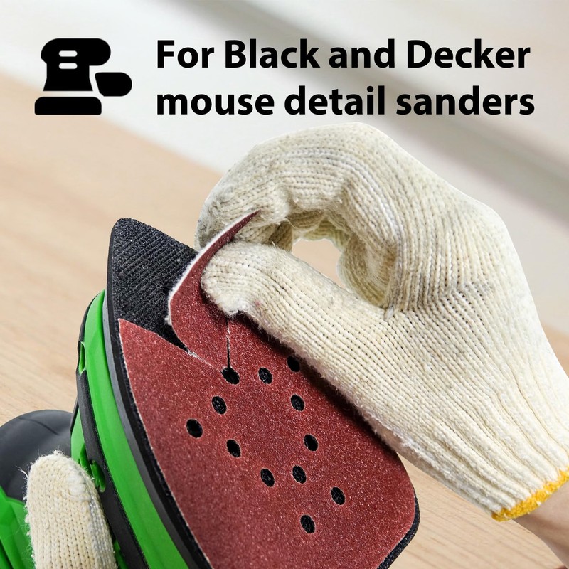 S&F STEAD & FAST Mouse Sander Pads 80 Grit 25