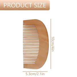 Thyonta 2 PCS Labour Comb - 10 CM Handmade Wooden Hair Comb Wide, Tooth Comb, Anti Static, Detangling, Scalp Massaging Comb Can be used with Anxiety or other Pain/Stress Situations.