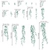 decalmile Hanging Vines Wall Decals String of Pearls Green Eucalyptus