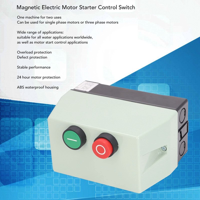 Motor Starter Control, Electric Motor Switch IP55 Overload for Motor