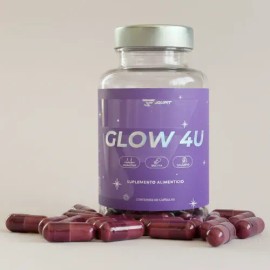 Suplemento Jousfit Glow 4u Colágeno Biotina Queratina 60 Cap                                                                                          