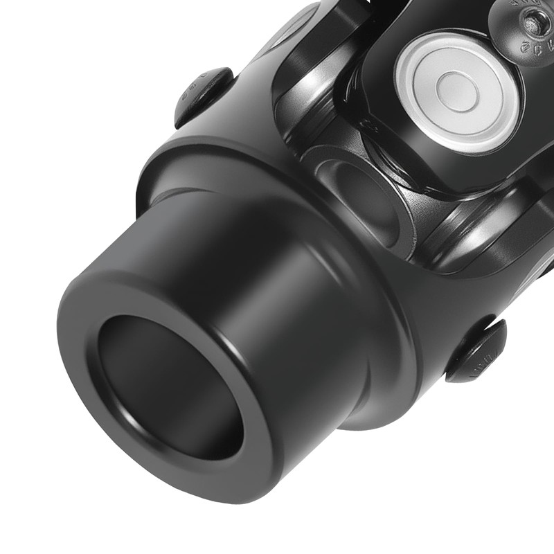 MDRIVEASY 3/4" Round x 3/4" Smooth Round Black Steering Shaft
