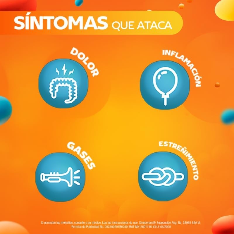 Sinuberase 4B probiótico para colitis – 40 ampolletas de 5