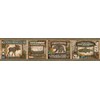 Chesapeake TLL01561B Tugaloo Bear Paw Lodge Wallpaper Border, Green