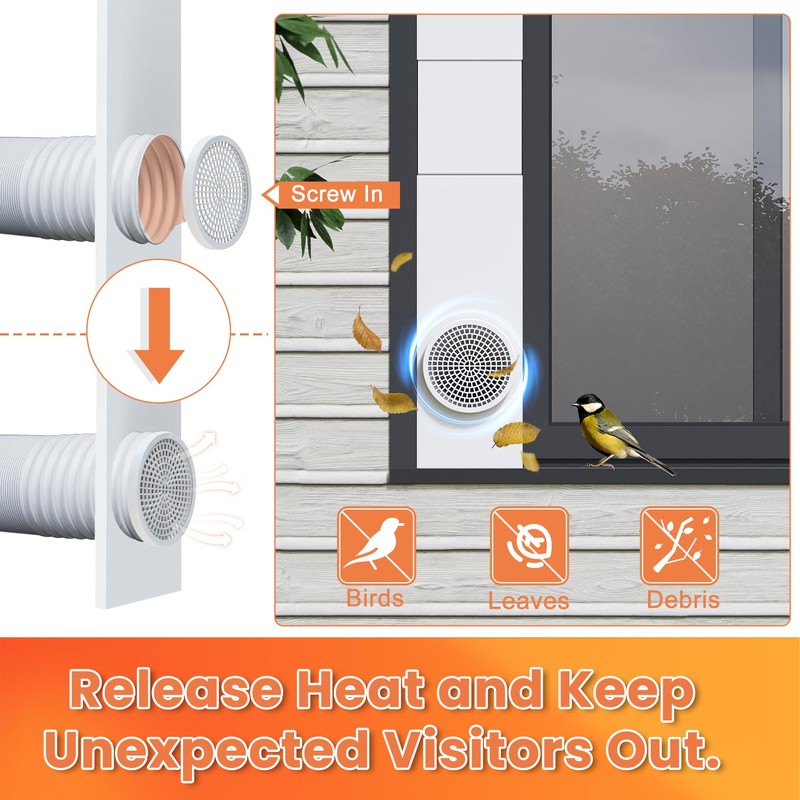 GCGOODS Portable Air Conditioner Window Seal Kit with Insulated Foam