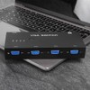 Switcher Video Converter VGA Adapter HD Display Computer Accessories Black