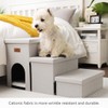 Dog Stairs, Dog Steps for High Beds 17.5"H, Folding Pet