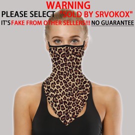 SRVOKOX Neck Gaiter Face Mask Covering Bandanas for Men Women Summer UV Face Scarf Mask Cover Facemask Balaclava Headbands