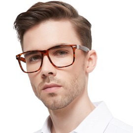 OCCI CHIARI Wide Frame Reading Glasses Men 1.5+ Stylish Square Readers 1.0 1.25 1.5 1.75 2.0 2.25 2.5 2.75 3.0 3.5 4.0 5.0 6.0