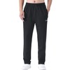 Zoulee Men's Casual Cotton Jogger Sweatpants Zipper Front Pants Style
