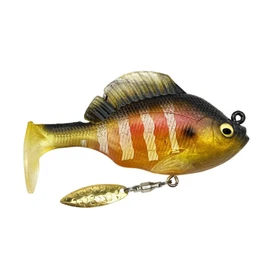 USA Bass Tackle - Hand Poured Underspin Gill - Weedless Gilly Paddletail Sleeper Swimbait with Bass-Tech Soft Plastic & Owner Mega Jig Hook Largemouth Smallmouth Spotted Bass (1/2, Gill)