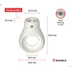 BAUHELD Awning Eyelet 12 mm Plastic [Made in Germany] -