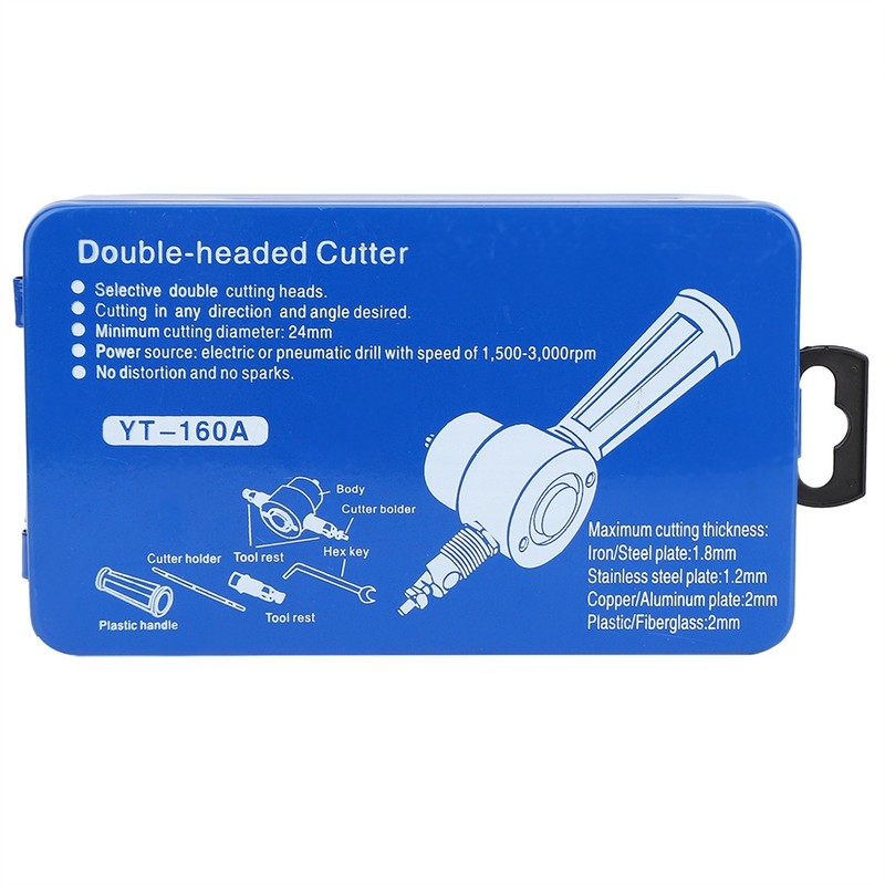 6pcs Double Head Metal Sheet Nibbler Cutter Hole Saw Drill