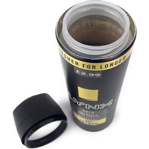 Secret Safe Diversion Drinks Cans - Unscrew Lid to Reveal Secret Compartment - Weighted Realistic Can Safe (Lynx)