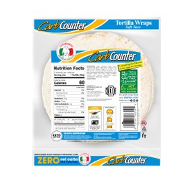 La Banderita Carb Counter® ZERO Net Carbs | 8" Size FlourTortillas | Keto Certified | 11.8 oz.| 8 Count (Pack of 4)
