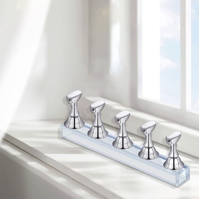 Acrylic Nail Display Stand, Magnetic Nail Tip Holder, Acrylic Nail