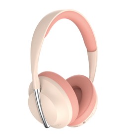 ND NEXT DESTINATION Wireless Bluetooth Headphones 5.3 with Bass and Stereo Sound, Headband, Over Headset, Open Ear (Red)