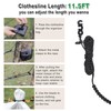 EXVITAL Portable Travel Clothesline Lightweight Camping Clothes Line with 24