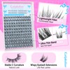 calphdair Natural Lash Clusters with Bottom Lashes DIY Wispy Cluster