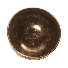 Sacral Chakra Antique Hand Pounded Tibetan Art Healing Singing Bowl [ 405 SB, 5.2 inches Diameter ]