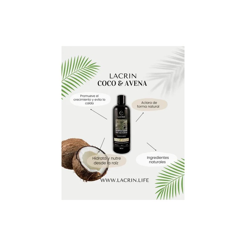 Shampoo de Cola Caballo para Cabello Lacrin Coco Y Avena