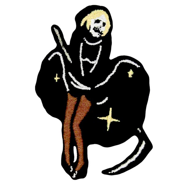 ZEGINs Sexy Grim Reaper Patch Embroidered Applique Badge Iron On