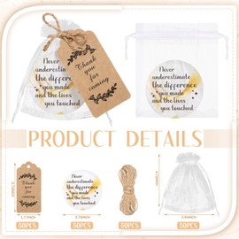 Tradder 50 Sets Inspirational Appreciation Gifts Compact Mirrors Bulk Employee Appreciation Gifts for Women Gift Sets Pocket Makeup Mirrors for Bachelorette Bridal Souvenir Gift (Gold and White)