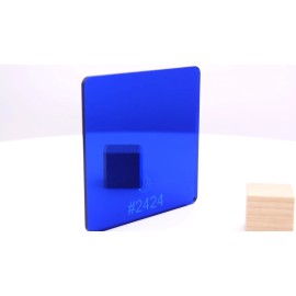Acrylic United States 1/8" Royal Blue Mirror #2424 Acrylic Sheet - 12"x20" (Glowforge)