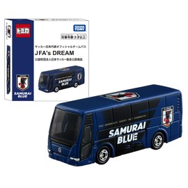 Takara Tomy Tomica Japanese National Football Team Bus JFA's DREAM Mini Car Toy 3 Years and Up Boxed, Pass Toy Safety Standards ST Mark Certified