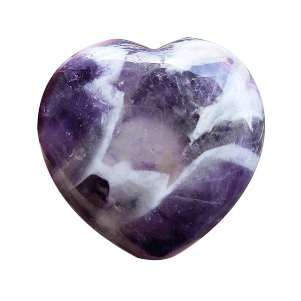 Ladeukoi Natural Crystal Heart Bag Stone, Healing Crystal Romantic Love