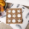 NIKKY HOME Wood Board Travel Game Beach Tic Tac Toe