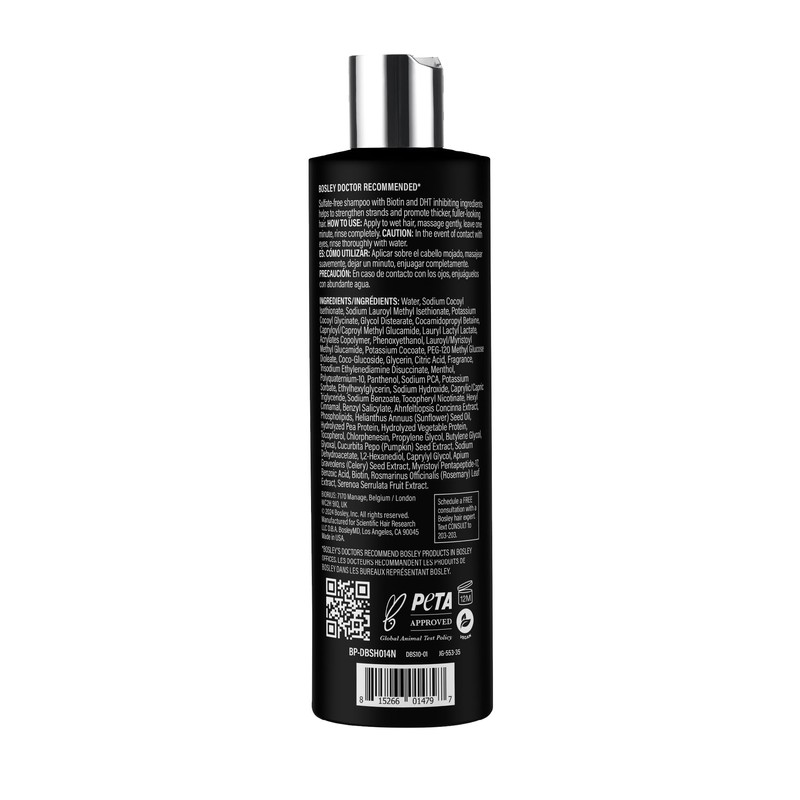 Dr. Bosley 2-in-1 Shampoo & Conditioner – Biotin & Saw