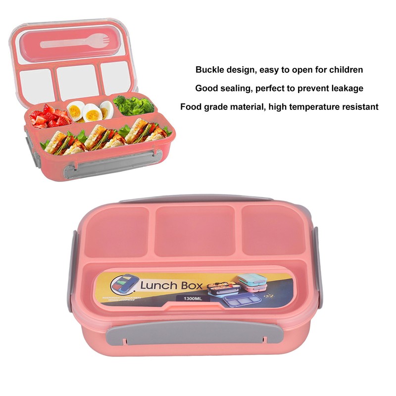 Individual Sealed Lunch Box Children Lunch Box 4 Compartment Lunch