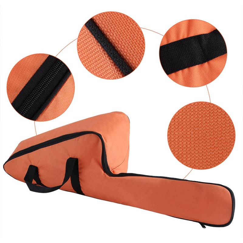 Portable Orange Oxford Chainsaw Carrying Bag Case Protective Storage Bags
